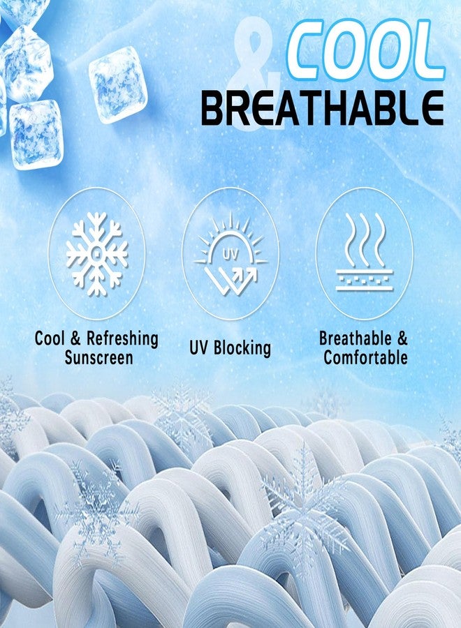 GXCROR Breathable Balaclava Ski Mask Sun UV Protection Hood Shiesty Mask for Cycling Fishing Running White - Image 3